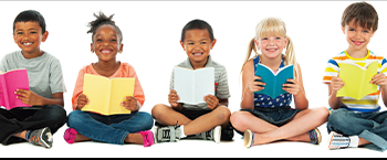 photo of children reading books 