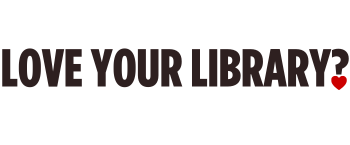Love your library words with a heart