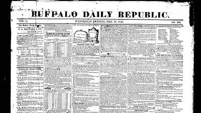 Early Buffalo, Buffalo Daily Republic (1848-1886)