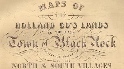 Maps of the Holland Co's lands in the late town of Black Rock