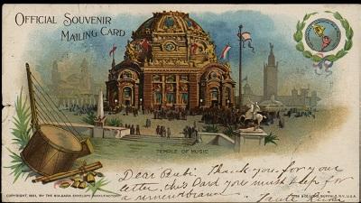 Pan-American Exposition postcards and passes, 1901