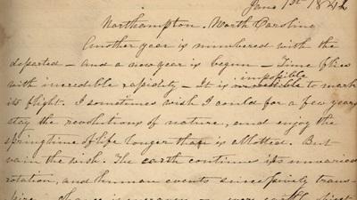 1840s Diary of Mary F. Hamilton