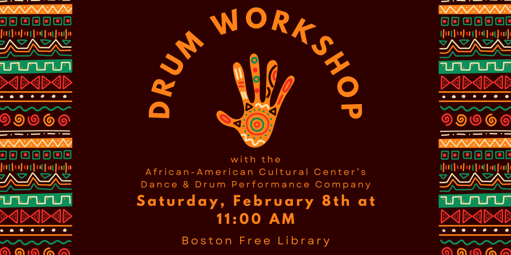 Drum Workshop with the African-American Cultural Center's Dance & Drum Performance Company