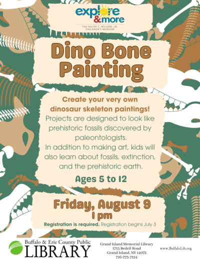 Dino Bone Painting August 9th 