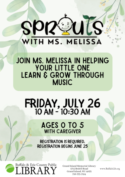 Sprouts with Ms. Melissa July 26th 