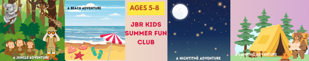 Embark on outdoorsy craft adventures throughout the summer! Our Kids Summer Fun Club will run for two age groups: ages 5-8 on Monday mornings (July 1st-29th)