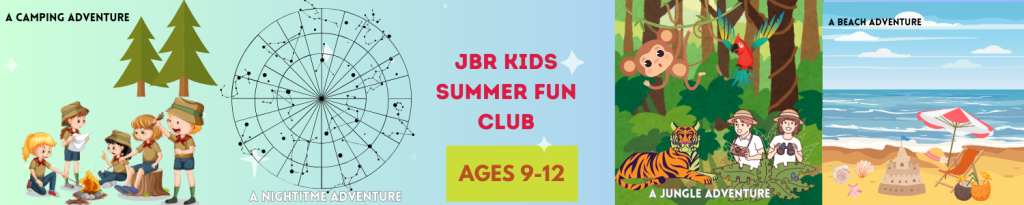 Embark on outdoorsy craft adventures throughout the summer! Our Kids Summer Fun Club for AGES 9 TO 12 will be on Thursday mornings!