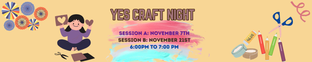 Join the Cheektowaga Y.E.S. volunteers for an evening of crafts, games and other fun themed activities! Pre-registration is required. Call 716-668-4991 to reserve your spot. Space is limited.