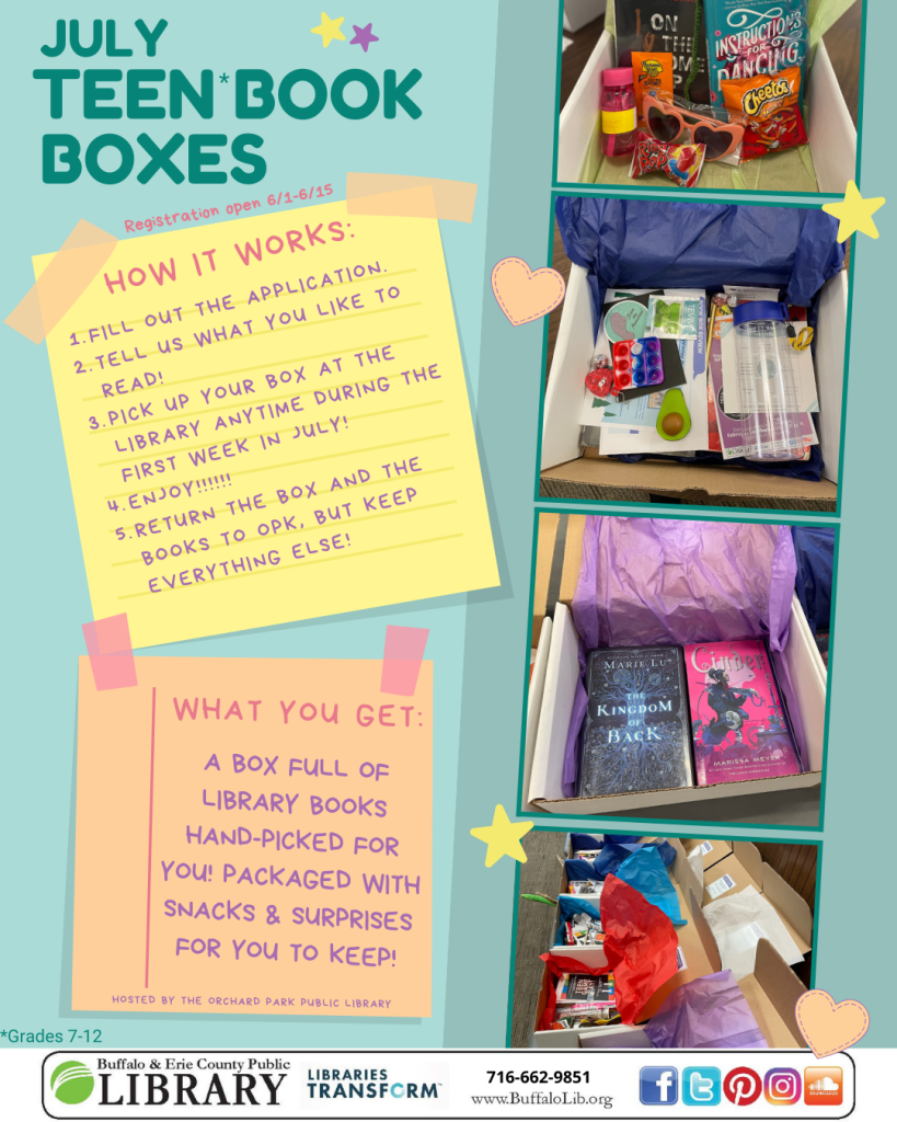 July Book Box Registration is open through 6/15