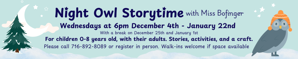 Night Owl Storytime Winter Session